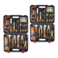 ENERGY PLUS - 2  Kits de herramientas para el hogar caja de 77 pzas