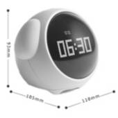 Reloj despertador con lampara Digital Para Escritorio Recargable Q AND Q