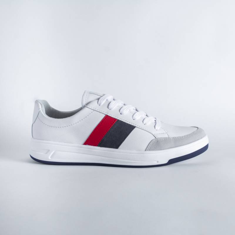 CALZADO CASUAL HOMBRE WEEKEND BLANCO ROJO LEONS GENERICO