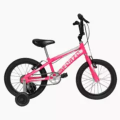 SFORZO - Bicicleta Infantil Rin 16 Con Auxiliares Rosado