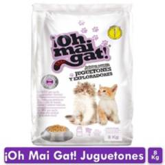 OH MAI GAT - Alimento para gatos oh mai gat juguetones y exploradores 8 kilos