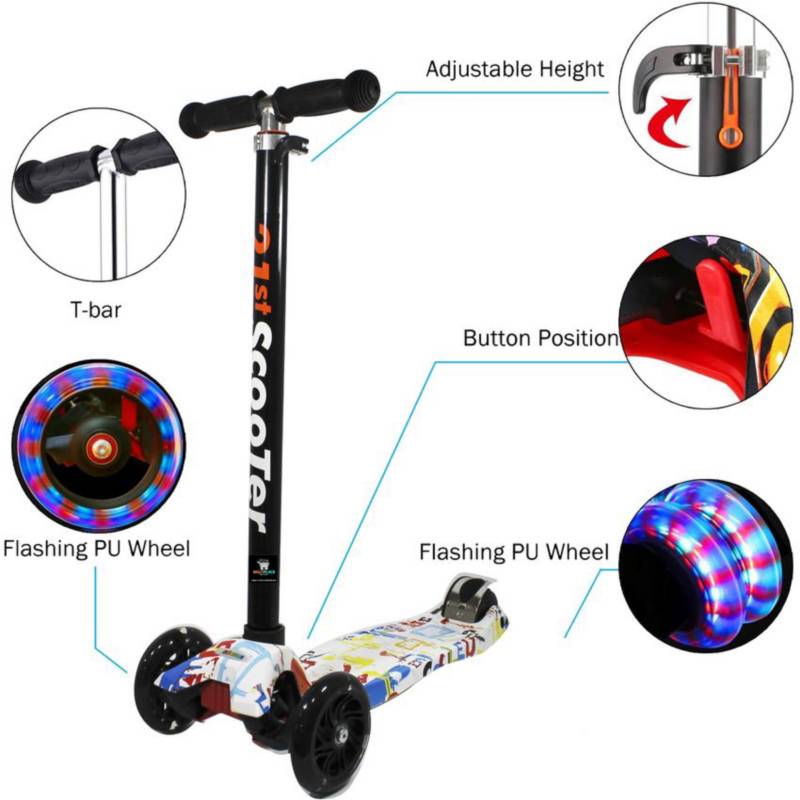 Monopatin Scooter para niña EDICION ESPECIAL con luces led modelo 2023