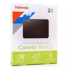 TOSHIBA - Disco duro externo 2tb toshiba original 3.0 canvio basic