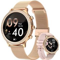LIGE - Reloj Inteligente Mujer Smartwatch Llamadas Bluetooth LIGE Dorado
