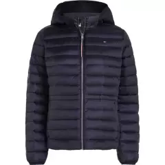 TOMMY HILFIGER - Chaqueta Impermeable Con Relleno De Plumón Mujer Azul Tommy Hilfiger