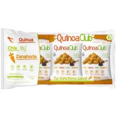 QUINOACLUB - Pasabocas de maíz y quinua extruidos con chía y zanahoria