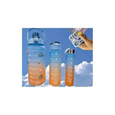Termo Botella Agua 2 Litros Motivacional Gimnasio Pines Stiker - Luegopago