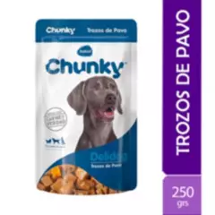 CHUNKY - Chunky - Pouch Delidog Trozos De Pavo Adulto - 250 GR