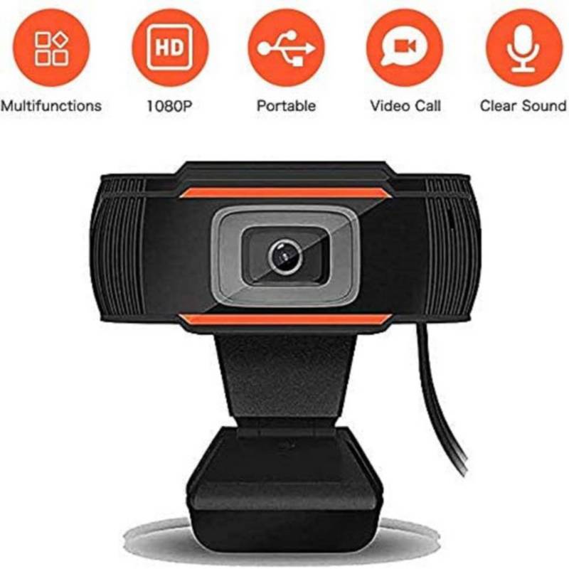 Cámara Web FullHd Webcam 1080p Usb Con Micrófono