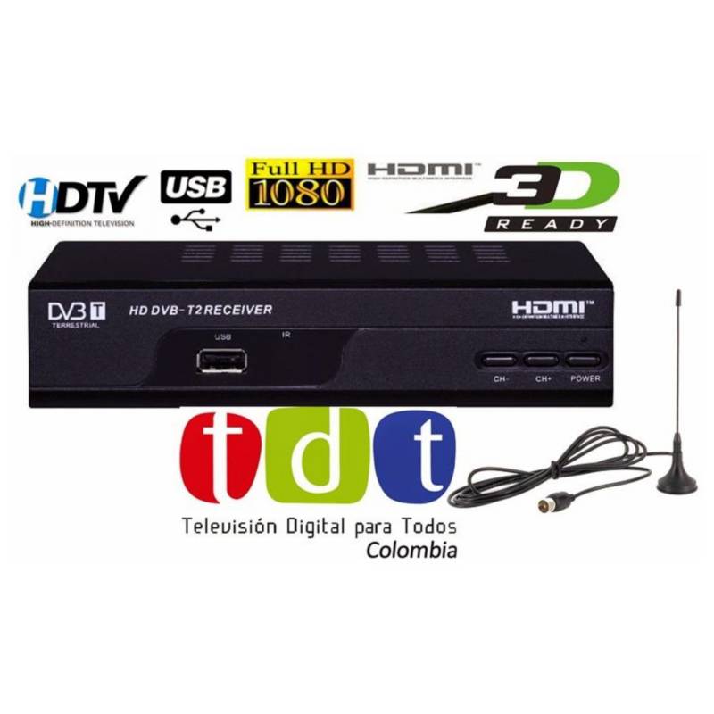 Decodificador TDT Digital Hd Top Box DVB-T2 GENERICO