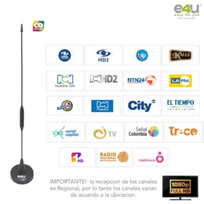 ANTENA EXTERIOR ACTIVA PARA RECEPCIÓN DE TDT - TELEVISIÓN