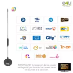 E4U - Antena Digital Pasiva para Television Digital Terrestre