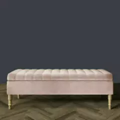 GENERICO - Puf baul con paneles 1m x 40 x 45 rosa