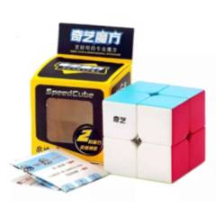 QIYI - Cubo Rubik 2x2 Qiyi Stickerless Speed Cube Original Con Base