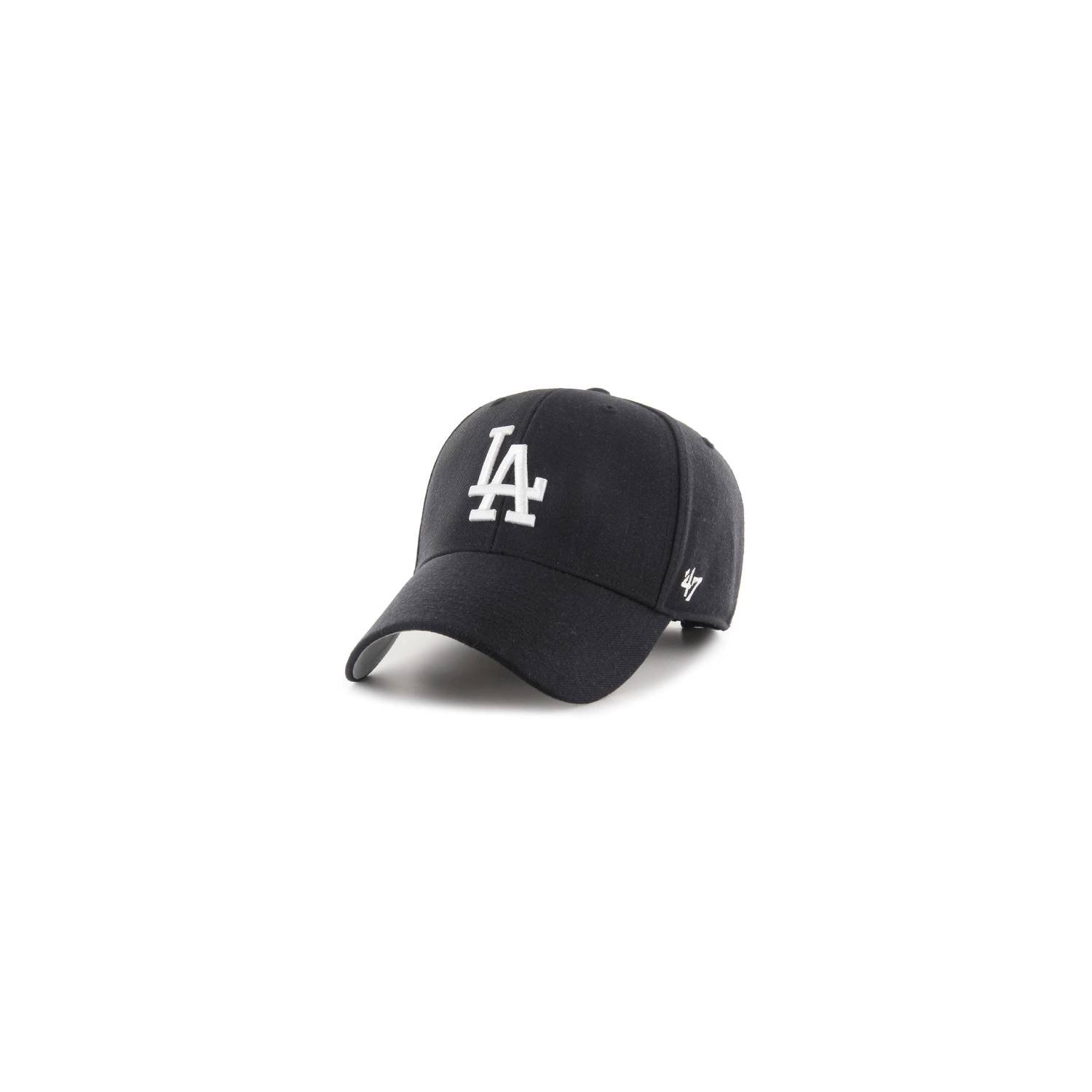 Gorra Los Angeles Dodgers 47 MVP Negra Logo Blanco - Original 47 BRAND