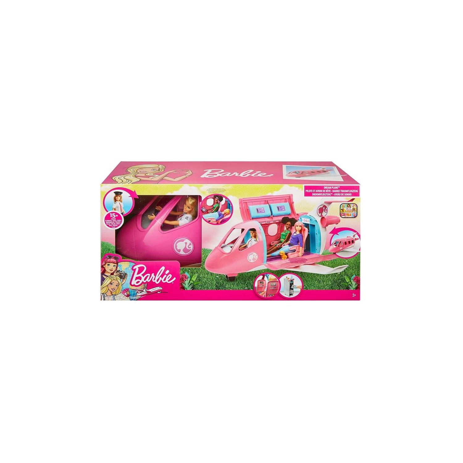 BARBIE EXPLORA Y DESCUBRE JET DE AVENTURAS CON MUÑECA