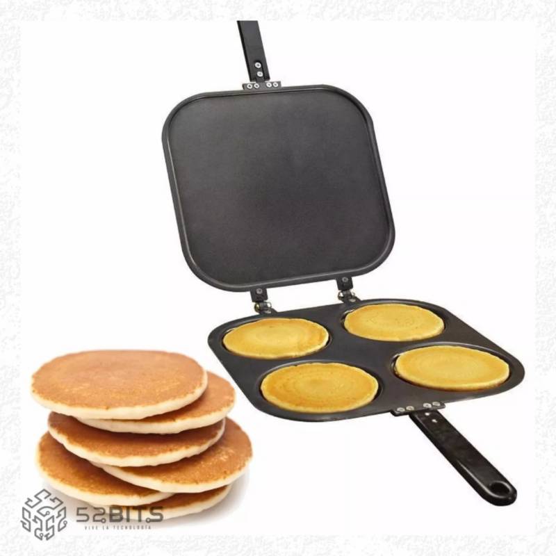 Sartén Doble Cara 4 Secciones Para Pancakes O Huevos GENERICO