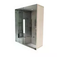 GENERICO - Gabinete Organizador de Baño con espejo 50x60cm Color niebla