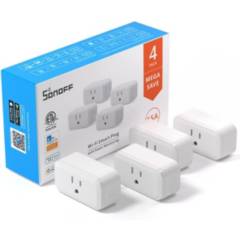 SONOFF - Enchufe inteligente wifi sonoff 15 amp monitoreo de energía x 4 piezas