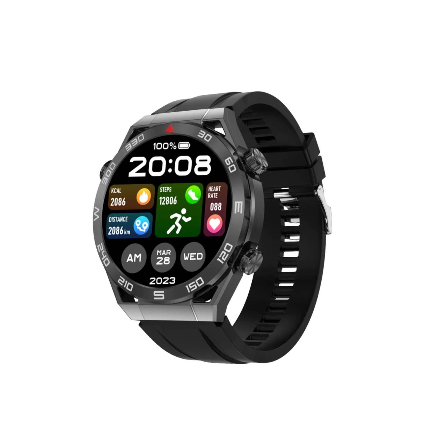 Reloj Inteligente Smartwatch para Hombre DT Ultra Mate Negro GENERICO