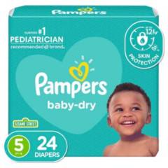 PAMPERS - Pañales Pampers Baby-Dry Etapa 5x 24 Unidades