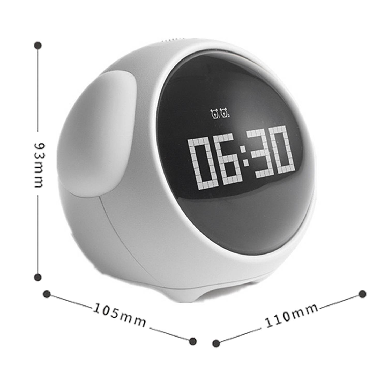 Reloj despertador con lampara Digital Para Escritorio Recargable Q AND Q