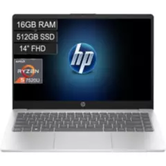 HP - Portatil Hp Laptop 14 Em0009la Ryzen 5 7520u 16gb 512gb Fhd