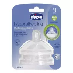 CHICCO - Set 2 Chupos Natural Feeling 4m+ Chicco