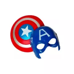 GENERICO - Kit Capitán América Mascara  Escudo