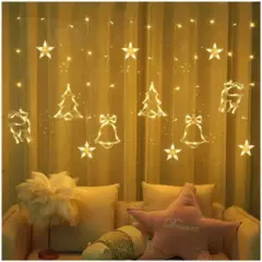 GENERICO - Luces de navidad decorativas con figuras de Renos