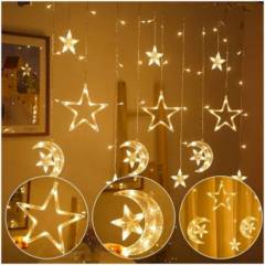 GENERICO - Luces de navidad decorativas para con figuras de estrellas
