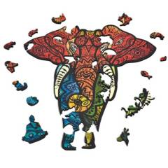INGENIO - Rompecabezas en Madera Multiformas Tembo - Elefante