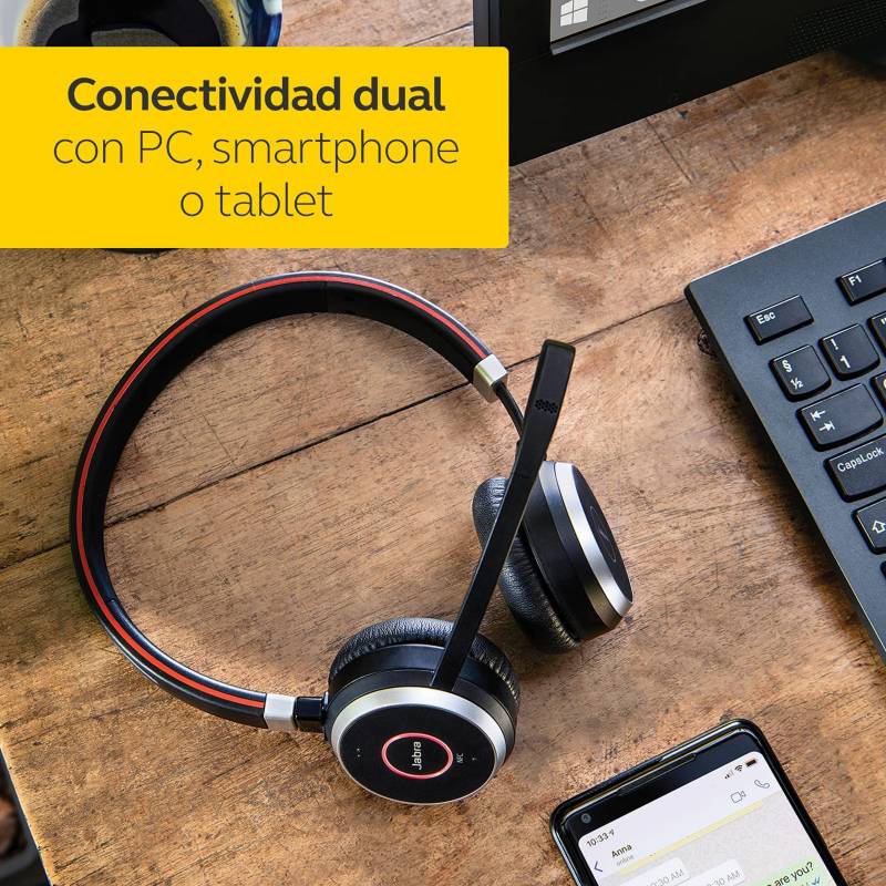 Audífonos Jabra Evolve 65 SE MS inalámbrico Negro