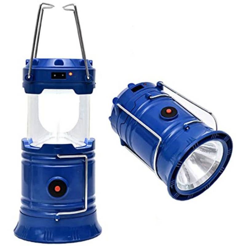 Linterna Lámpara LED para Camping recargable - Blauw