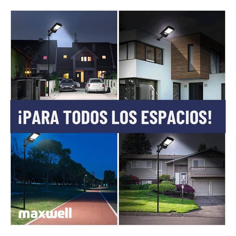 Foco Led Solar Exterior Maxwell Sensor Movimiento 4 Direcciones