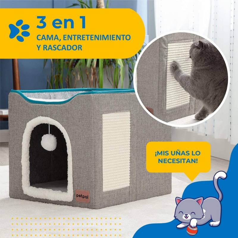 Cama Perro Gato Mascota Petpal Ultrasuave Blanda Antiestres PETPAL