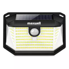 MAXWELL - Lampara Solar Led Exterior Pared Maxwell Sensor Movimiento - Amarillo