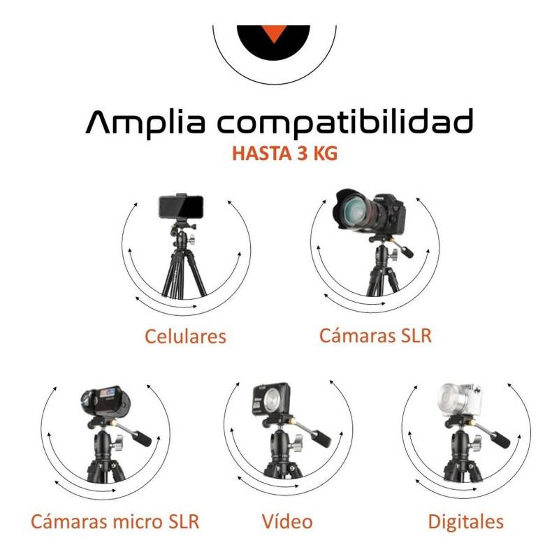 LINKON Tripode Camara Celular Video Profesional Tr3pod 1.6 Monopod