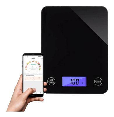 Balança Digital Para Cozinha Até 5kg Kala Base Vidro Cinza