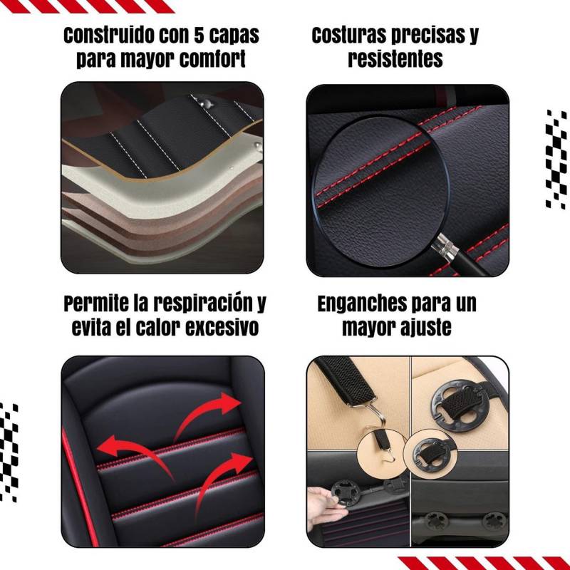 GRAND PRIX Funda Cubre Asiento Auto Grand Prix Universal Full