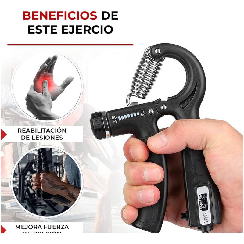 Handgrip Ejercitador Mano Antebrazo K6 Tensor 10-30kg K6