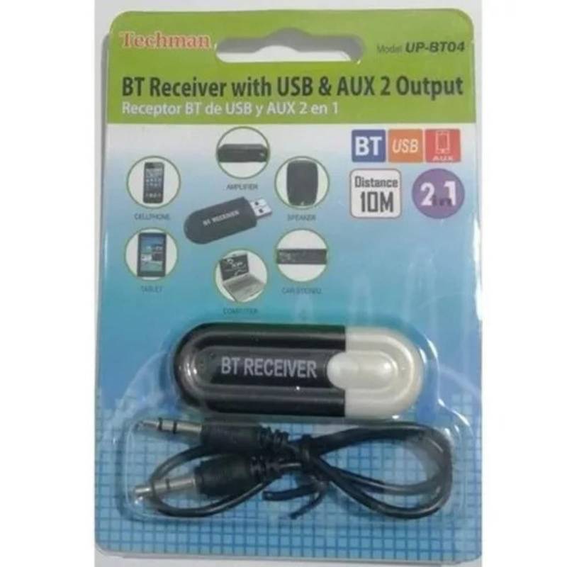 Receptor Auxiliar Audio Bluetooth Jack 35mm Dongle Usb Bt04 GENERICO