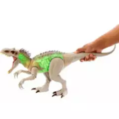 JURASSIC WORLD - Dinosaurio Indominus Rex Camuflaje con Sonidos Y Luces