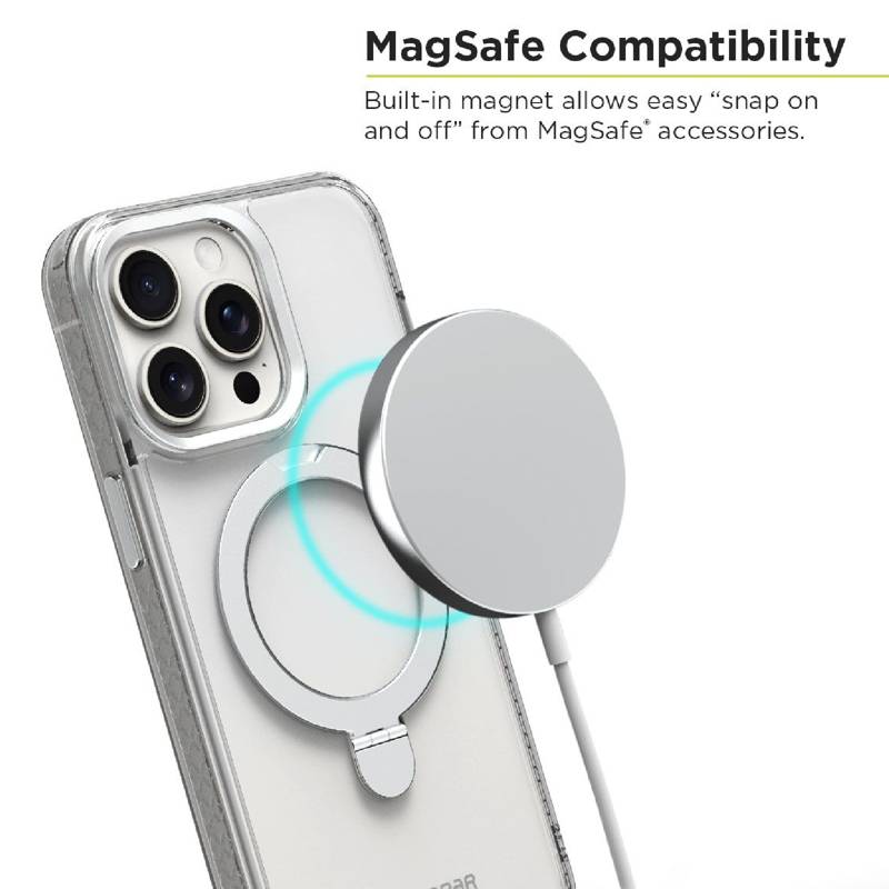 Funda PUREGEAR Slimshell MagSafe para iPhone 15 Transparente