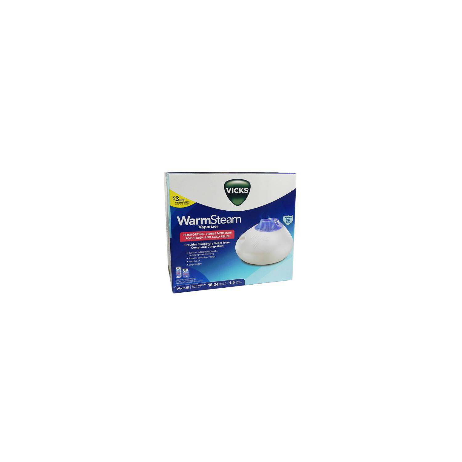 Vaporizador Vicks Warm Steam Auto 1.5