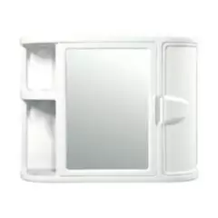 RIMAX - Gabinete Para Baño Con Espejo Blanco Rimax