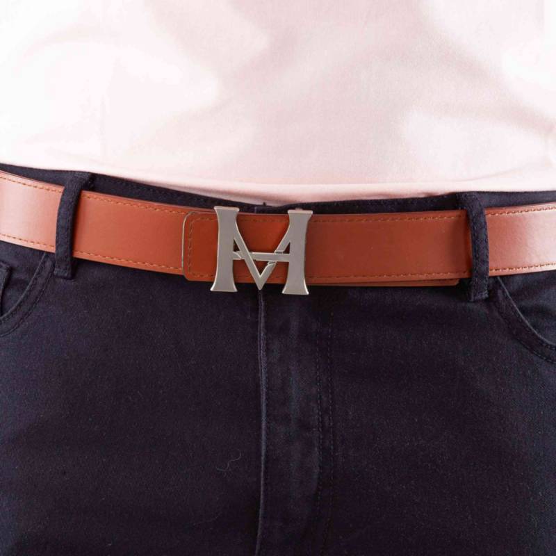 Cinturon hombre casual monograma doble faz 3.5 cm militar-toffe -  mariohernandezus