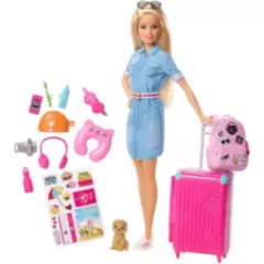 BARBIE - Barbie Muñeca De Viaje Travel Doll.