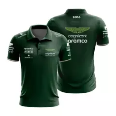GENERICO - Camiseta Tipo Polo Para Hombre Formula 1 Aston Martin