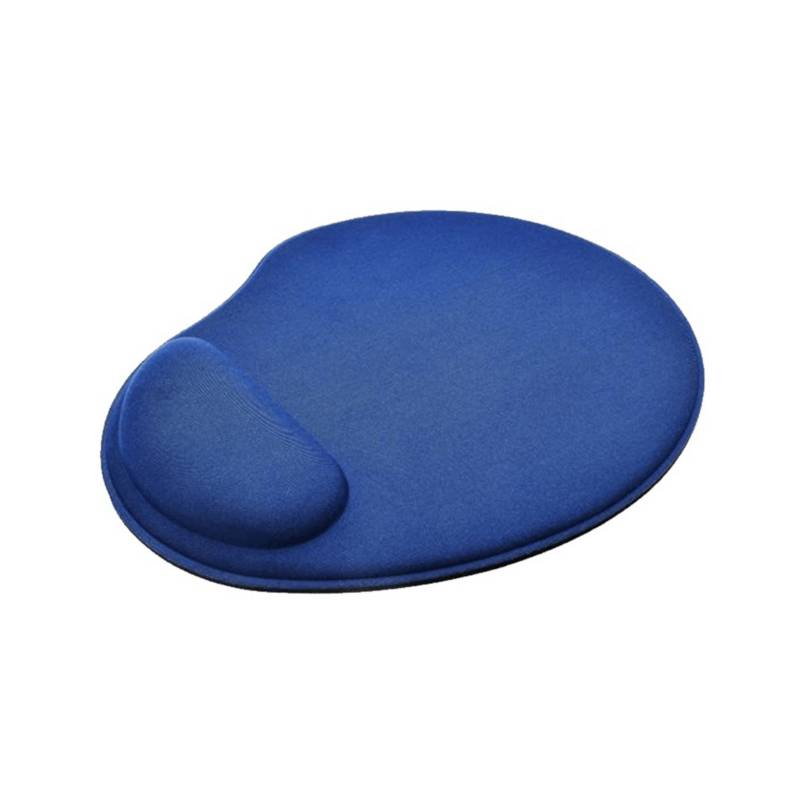 Mouse Pad Gel Anti Deslizante Cómodo Ergonómico Apoya Muñeca Azul GENERICO